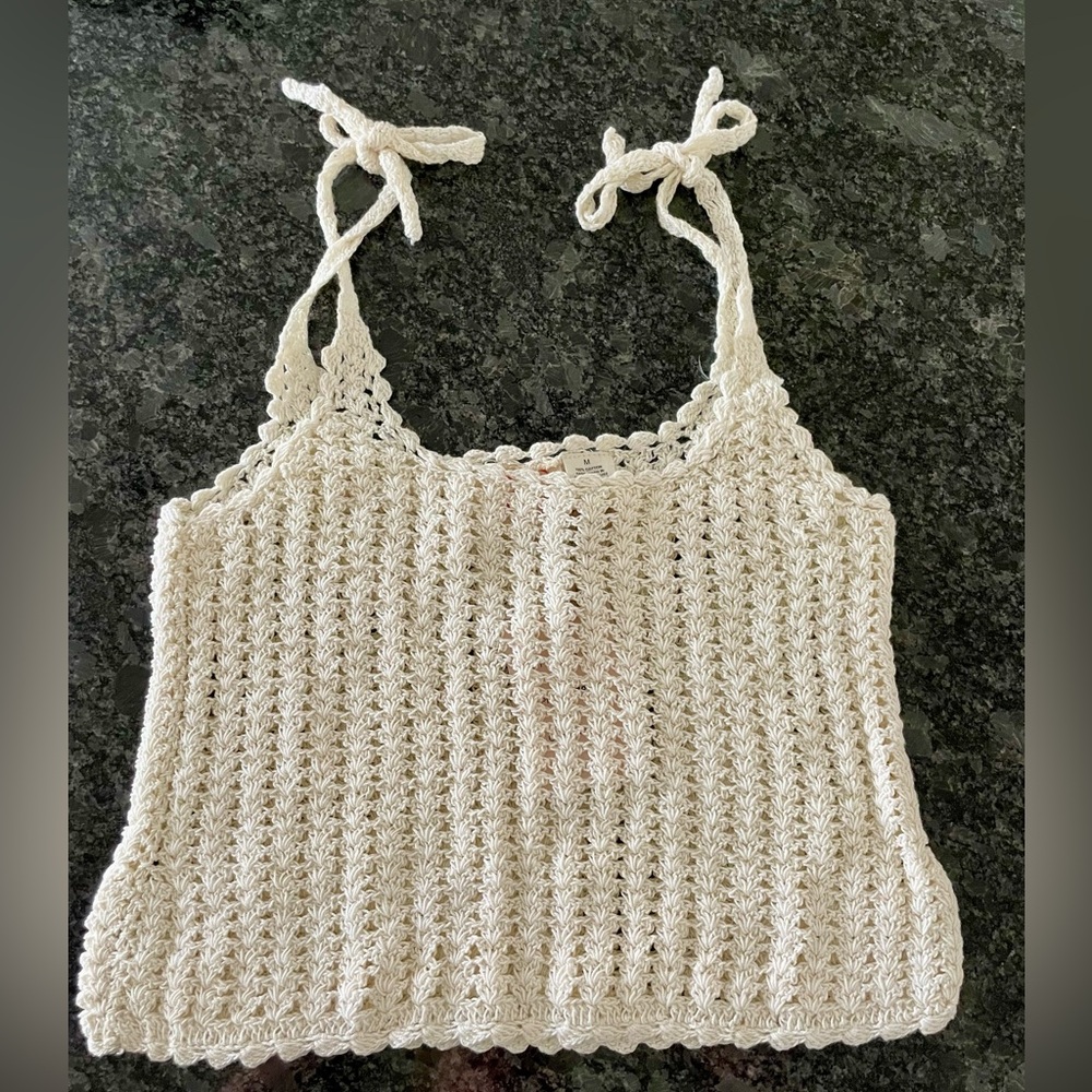 RAGA crop top with self tie straps.